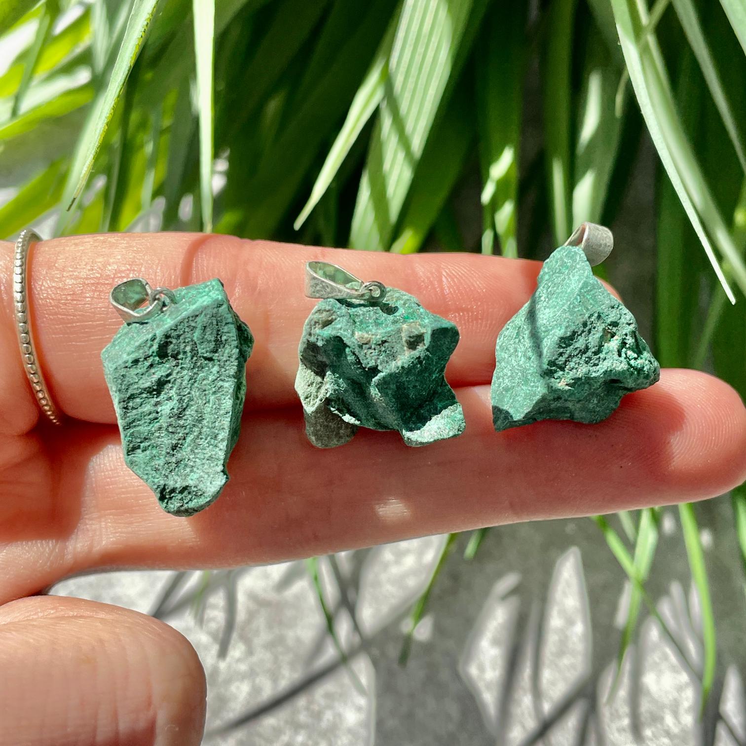 Rough Mini Pendant - Malachite Rough Mini Pendant - Malachite